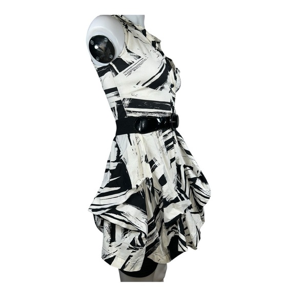 Iz Byer Sleeveless Shirt Dress – XS black and white Vintage 90’s - Picture 3 of 7